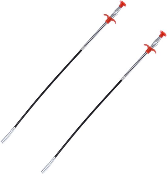 SnelShoppen - Telescopische Pliers voor Afvoerreiniging, Grijptangen, Gootreiniging, Flexibele Grijpers, 60 cm, Zwart, Duurzaam en Flexibel