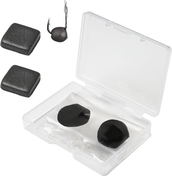 SnelShoppen - Tungsten Putty 2 x 15g Zwart – Kneedbare en Plakbare Visgewichten voor Karpermontages, Herbruikbaar en Slipvrij, Geschikt voor Pinewood