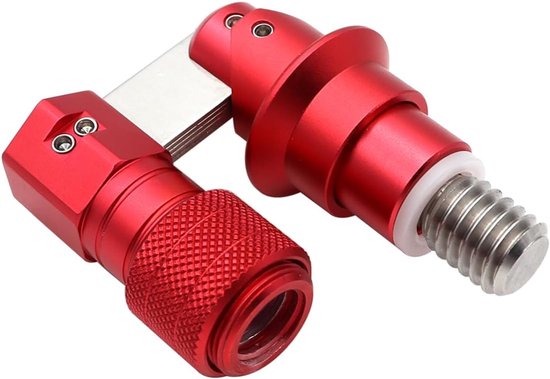SnelShoppen - Visnet Verbinder Landing Net Connector Mini Snelle Ontkoppeling Verstelbare Aluminium Legering voor Vissen