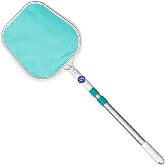 SnelShoppen - Vissen Net Met Telescoop Handvat - Blauw - 95 x 29,5 x 3 cm - Ideaal Voor Het Reinigen Van Zwembaden - Praktisch En Handzaam