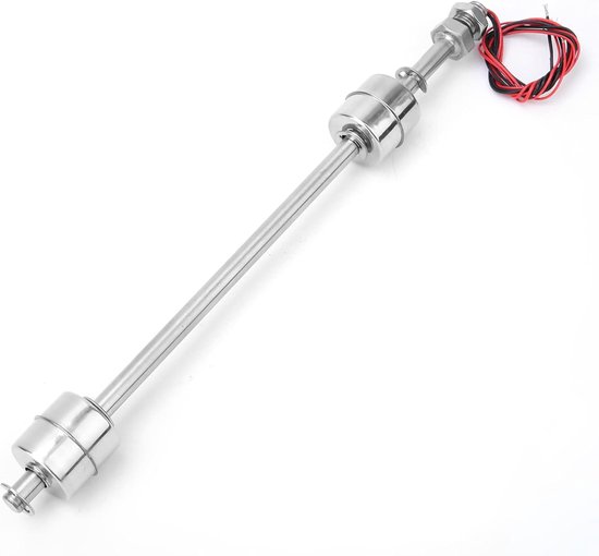 SnelShoppen - Water Level Sensor, 12V Dubbele Bal Float Schakelaar, RVS Vloeistof Niveau Sensor Float Schakelaar voor Water Tank, Zwembad en Aquarium