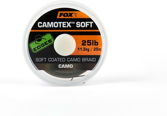 Soft Coated Camo Braid - 20M Camotex Edges Fox van Fox