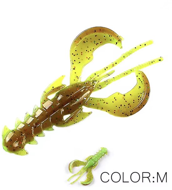 Softbait Kreeft - Creature Bait voor Baars en Snoekbaars - Kunstaas 65mm - 10 Stuks