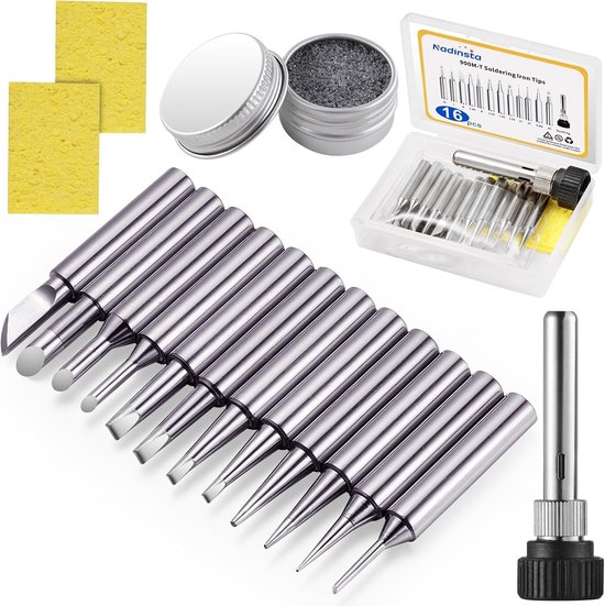 Solderpen Set van 12 Stuks, Vervangbare Soldering Pens voor Solderstations, Loodvrije Soldering Pen voor Soldergun en Lassen, Ideaal voor Hobby en Professioneel Gebruik