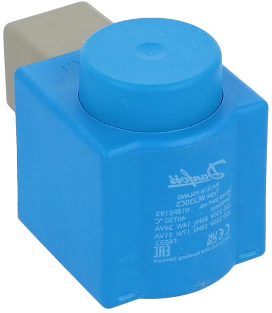 Solenoid Spoel - Ventiel Spoel - Klep Besturing - DIN Spade Connector - 220-230V - Zwart