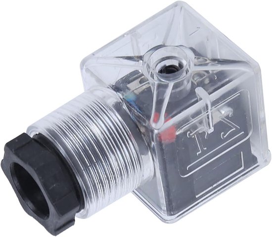 Solenoïde Spoel Connector, Terminal Socket voor Hydraulische Ventielen, Universele DC24 Accessoires voor Solenoïde Coils