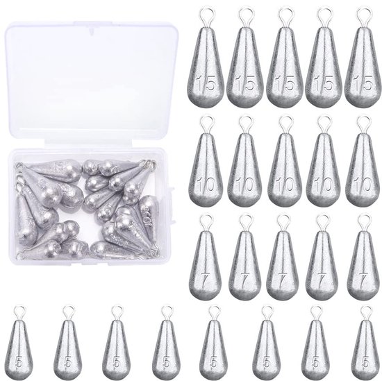 Solidchoice - 23 Stuks Waterdruppel Vistuigen Set