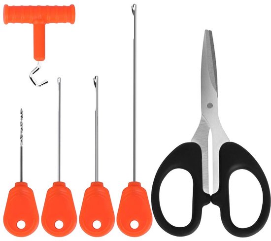 Solidchoice - 6-in-1 Hengelsport Gereedschapset met Haak, Boor en Schaar