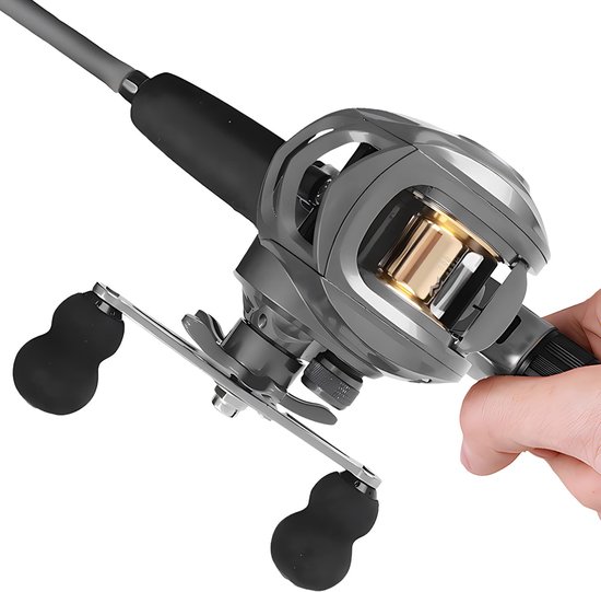 Solidchoice - Complete Visspullen Set met Spinning Reel en Aas voor Zoet en Zoutwater