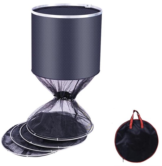 Solidchoice - Drijvend Visschepnet met Rubber en Tas, 3m Lengte