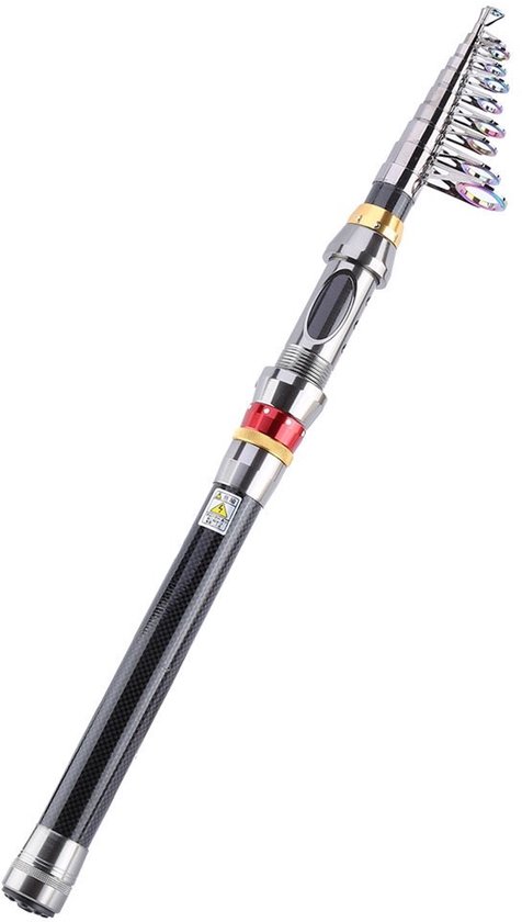 Solidchoice - Duurzame Carbon Fiber Hengel met Aluminium Haspel voor Vissen