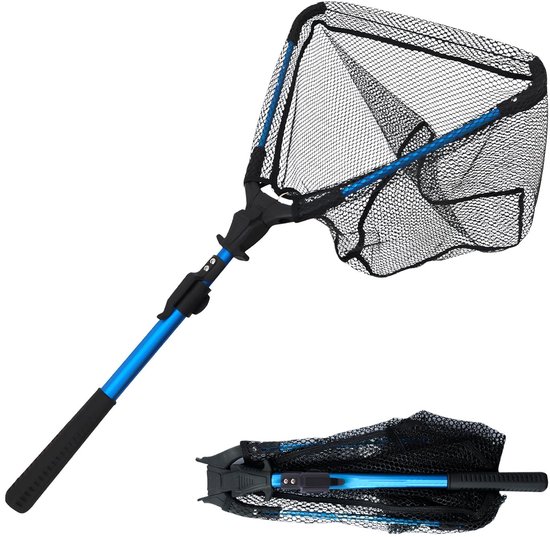 Solidchoice - Inklapbaar Rubber Schepnet met Telescopische Handgreep
