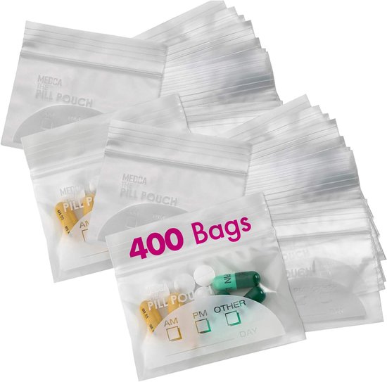 Solidchoice - Pill Pouch Zakken Pack van 400 Wegwerp Ritszakjes