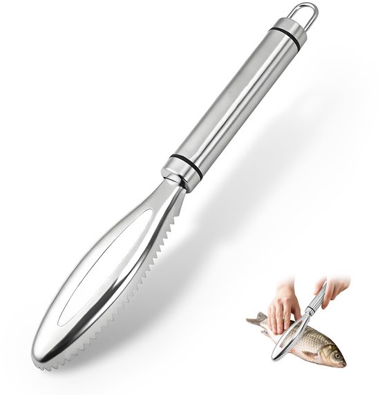 Solidchoice - Professionele RVS Vis Schubber voor de Keuken