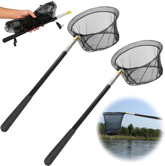 Solidchoice - Set van 2 Telescopische Landing Nets voor Vissen en Insecten