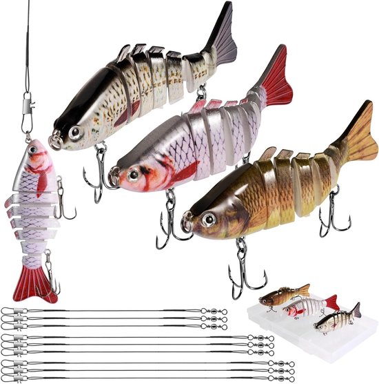Solidchoice - Set van 3 Multi-Gelinkte Snoeken Aas