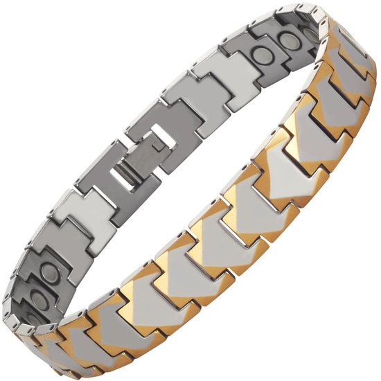 Solidchoice - Super Magnetisch Mannenarmband van Tungsten Staal met 15 Magneten