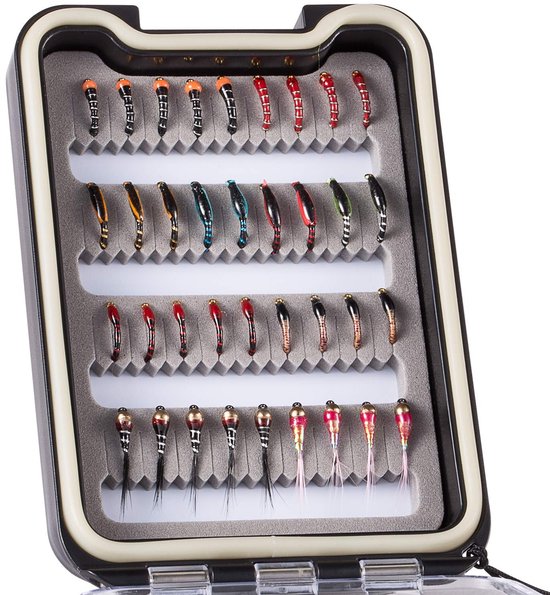 Solidchoice - Vliegvissen Kit met Vliegendoos en 36-96 Vliegen