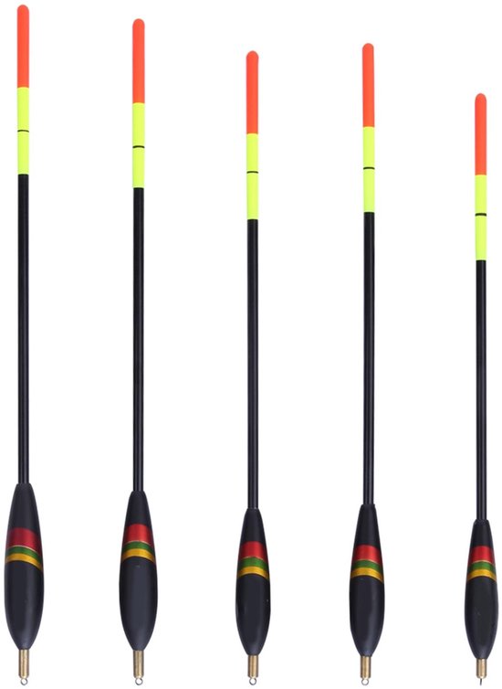 Solidchoice - Watris Veiyi Dobbers, 5 stuks zwemmervissen, waglerdobbers, foreldobbers, hengeldobbers, dobbers, dobbers, set visaccessoires
