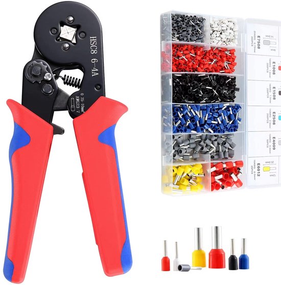 SolidKeus - Crimping Tool Set met 1250 Draad Einde Sleeves van Solidkeus
