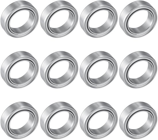 SolidKeus - MR128ZZ Kogellagerset - 12 Stuks Mini Kogellagers