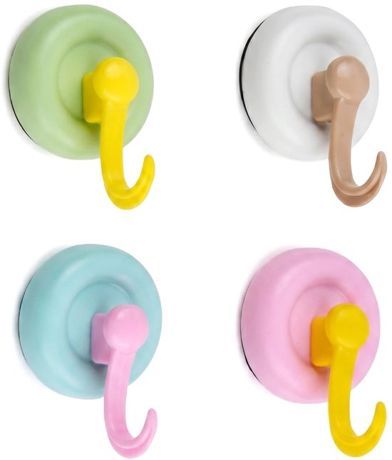 SolidKeus - Set van 4 Kleurrijke Zuignaphaken voor Kinderen tot 5 kg