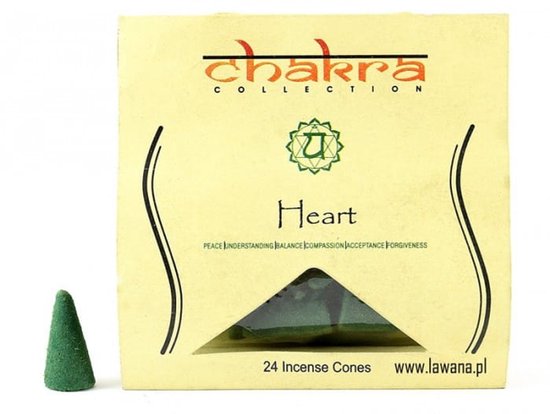 Song Of India - Kegelwierook - 4e Chakra - Bloemige Geur - 24 Stuks
