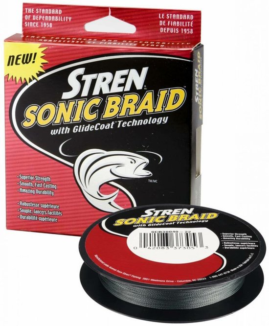 Sonic Braid Low Vis Green - Gevlochten Lijn - met Dyneema - Vislijn - Visdraad - 0,16mm 15,60kg 110m