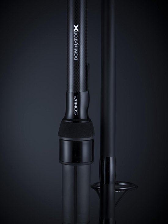 Sonik Dominator X RS Karperhengel - 12ft - 3lb - Carbon - Zwart van Merkloos