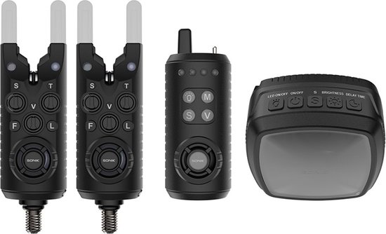 Sonik - Gizmo2 - Alarm Set 2+1 + Bivvy Lamp 2+1 - Beetmelderset