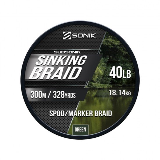 Sonik Subsonik Sinking Braid 40Lb 300M (0.20) van Merkloos