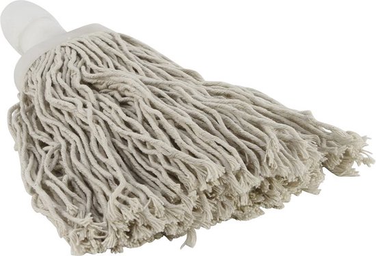 Spaanse mop ovale steelhouder 250 gram dop wit van Numatic