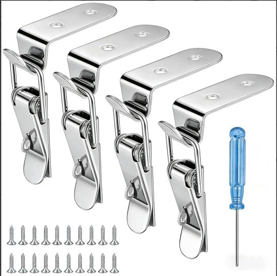 Spanndraadjes voor koffers en kisten, 4 stuks, 90°