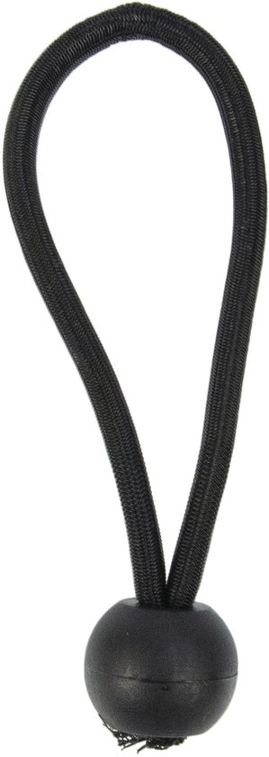 Spanner elastiek bal 10cm zwart 10 stuks van Merkloos