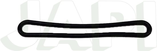 Spanrubbers 25cm x 8mm / 10 stuks van Merkloos