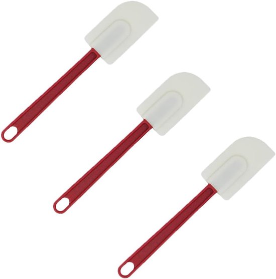 Spatels, 25 cm hittebestendige anti-aanbakspatel keukengerei voor koken, bakken en mengen (klein)