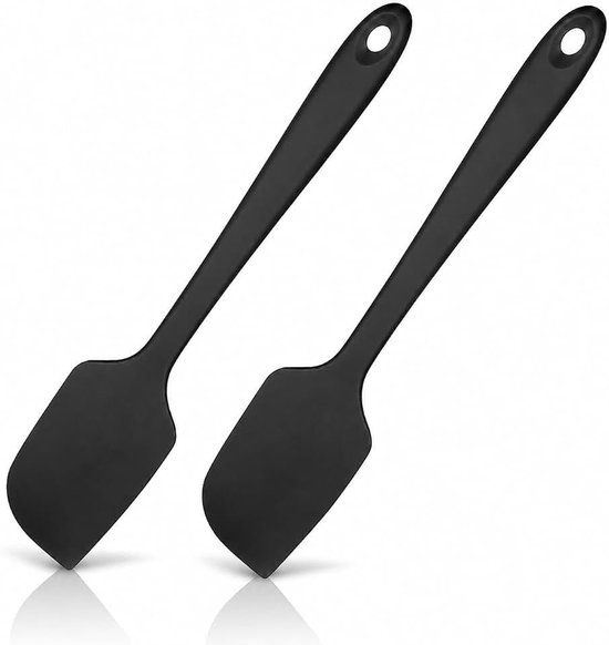 Spatels, 28,3 cm, hittebestendig, spatel met antiaanbaklaag, flexibel, deegschraper voor mengen en schrapen, keukengerei voor koken en bakken
