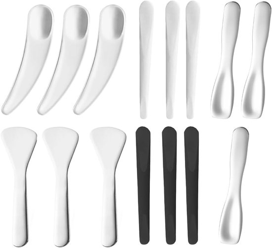 Spatels, beauty tools voor crème, gezichtsmasker, cosmetische accessoires, kleine spatels voor verzorging en make-up praktisch en duurzaam