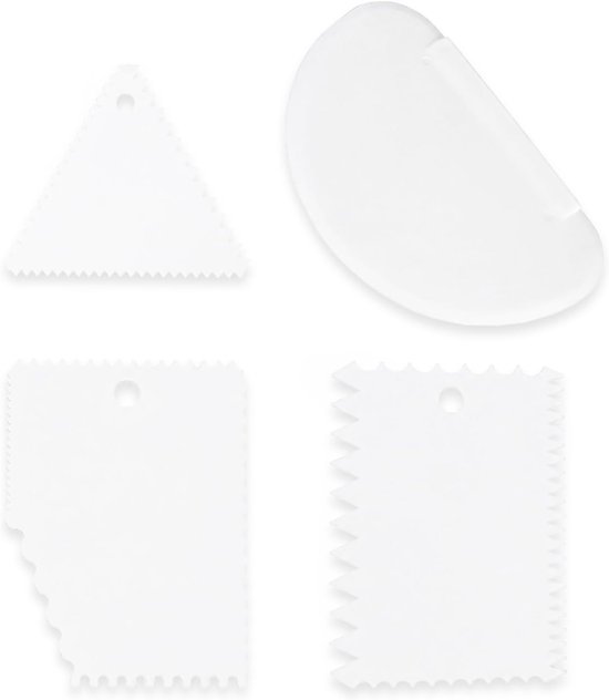 Spatels, gereedschap voor brood en cake (wit)