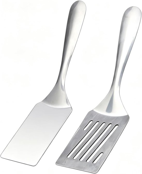 Spatels, grillspatel, plat, sleuf, voor strijkijzer, vis, pannenkoeken, ei, steak, vaatwasmachinebestendig