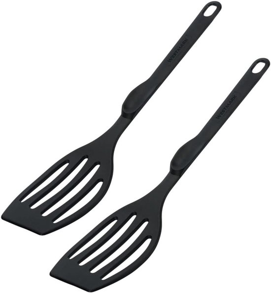 Spatels, hittebestendig tot 270 °C, lengte: 28,3 cm, kunststof, Flonal Plus, zwart, 203522E5