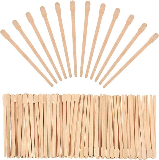 Spatels, houten ontharingsspatels, hete wasspatel, spatel voor het gebruik van warme was, wegwerpspatel, houten stokken, waxstokken, ontharingsstok, waxstok
