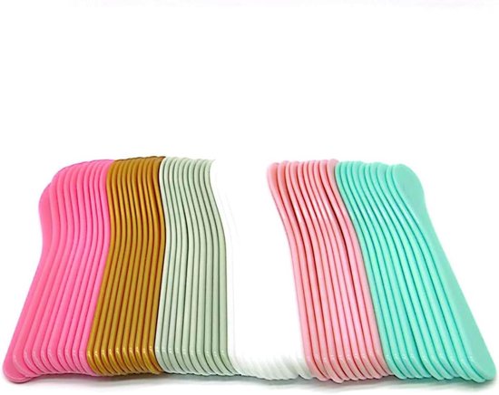 Spatels, kleine plastic spatel voor cosmetica, crème, ambacht, make-up spatel, multifunctionele mini-applicator voor het mengen, huidverzorging of schrapen van potten