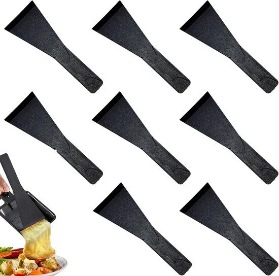 Spatels, kunststof, spatel, anti-aanbak, raclette-schuiver voor kaas, keukengerei, ideaal voor kaas, restaurant, huis, robuust en hittebestendig