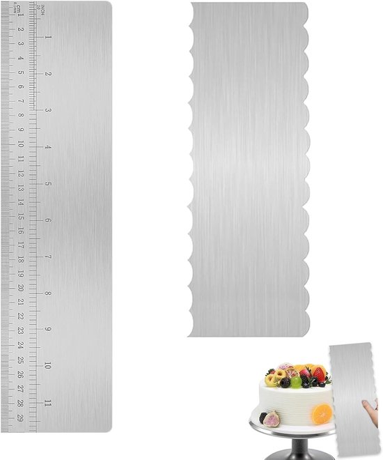 Spatels met 30 cm schaal en 2-in-1 voor het gladmaken van verschillende vormen en randen, voor mousse, botercrème, decoratie
