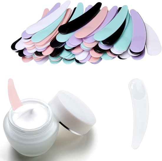 Spatels, mini-cosmeticaspatels, cosmeticaspatels, cosmeticaspatel, cosmeticatapel, cosmetica, spatel, masker, spatel, crème, lepel voor gezichtsmasker