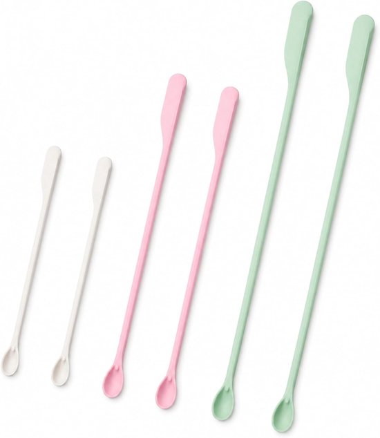 Spatels Mini, Multicolor Siliconen Fles Schraper