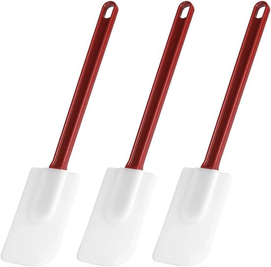 Spatels Rubberen spatels Hittebestendige siliconen spatels voor keuken Koken Mengen Frituren Verspreiden Bakken (10 inch)