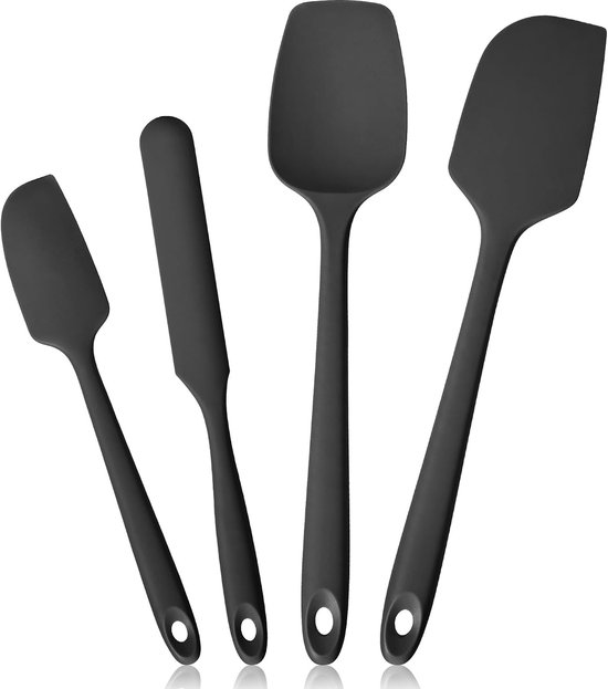 Spatels Set Van 4, Zwart