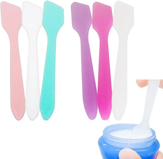 Spatels van kunststof applicator, Mini Scoop voor crèmespatel, cosmetica masker scoop, klein masker cosmeticaspatel, make-up donatie spatels gereedschap, meerkleurige
